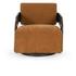 Toscana Swivel Accent Chair Amber by Classic Home