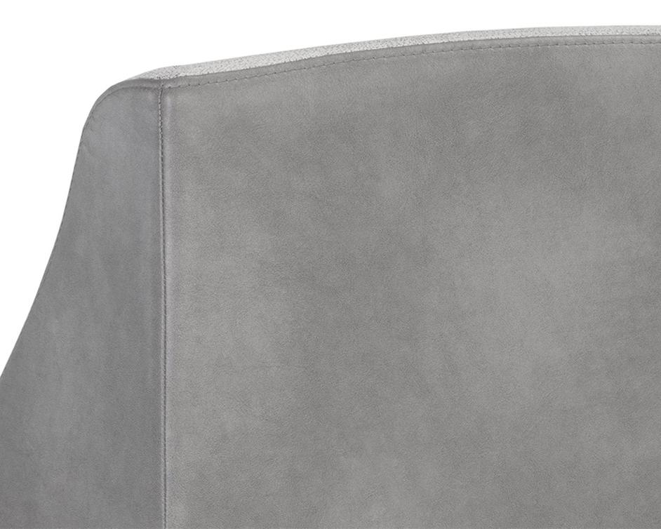 Dalary Counter Stool - Bravo Metal / Polo Club Stone by Sunpan