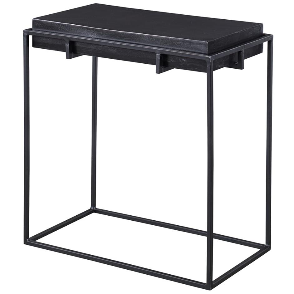 Telone Modern Black Side Table by Uttermost