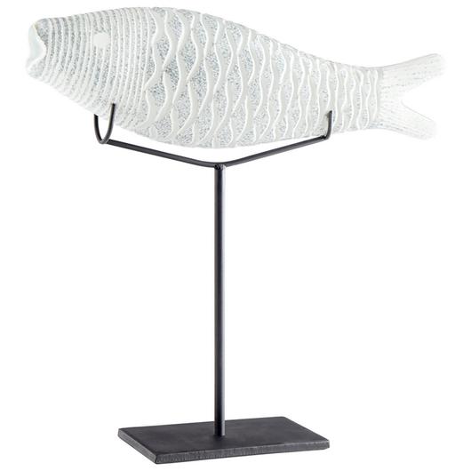 Large Grouper Sculpture In Clear And Frosted by Cyan Design