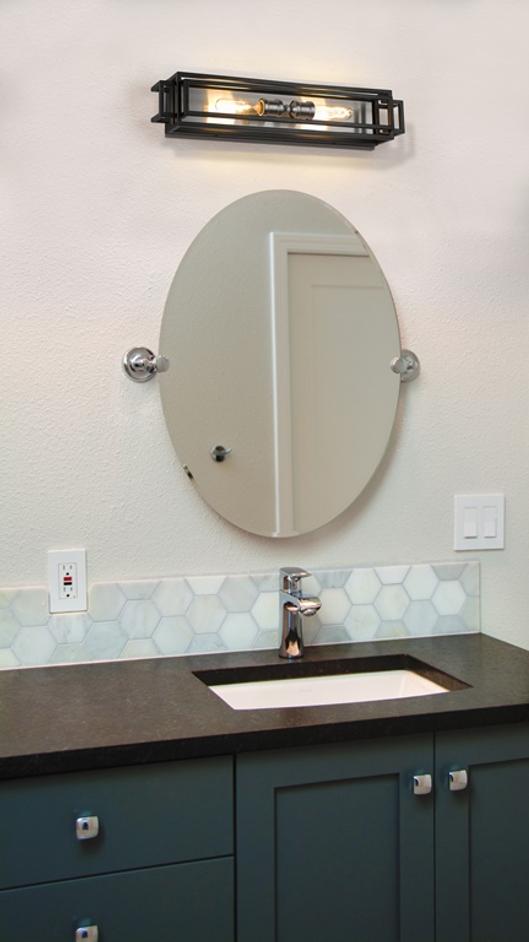 Titania 2 Light Vanity in Black + Brushed Nickel Finish by Z-Lite