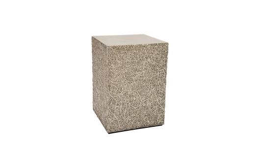 String Theory Pedestal, Silver Leaf, Small by PHILLIPS COLLECTION