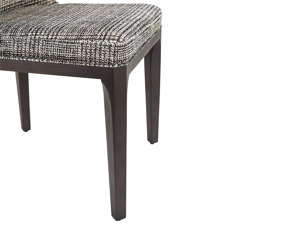 ELISA DINING CHAIR - GREY OAK - NAYA CHECK BLACK by Sunpan