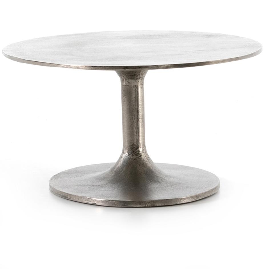 Simone Oval Coffee Table In Raw Antique by FOUR HANDS
