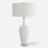 Strauss White Ceramic Table Lamp by Uttermost