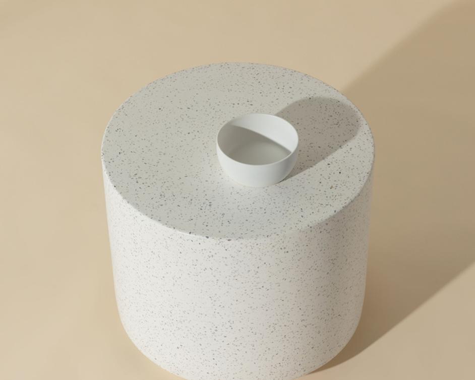 RUBIN END TABLE - TERRAZZO by Sunpan