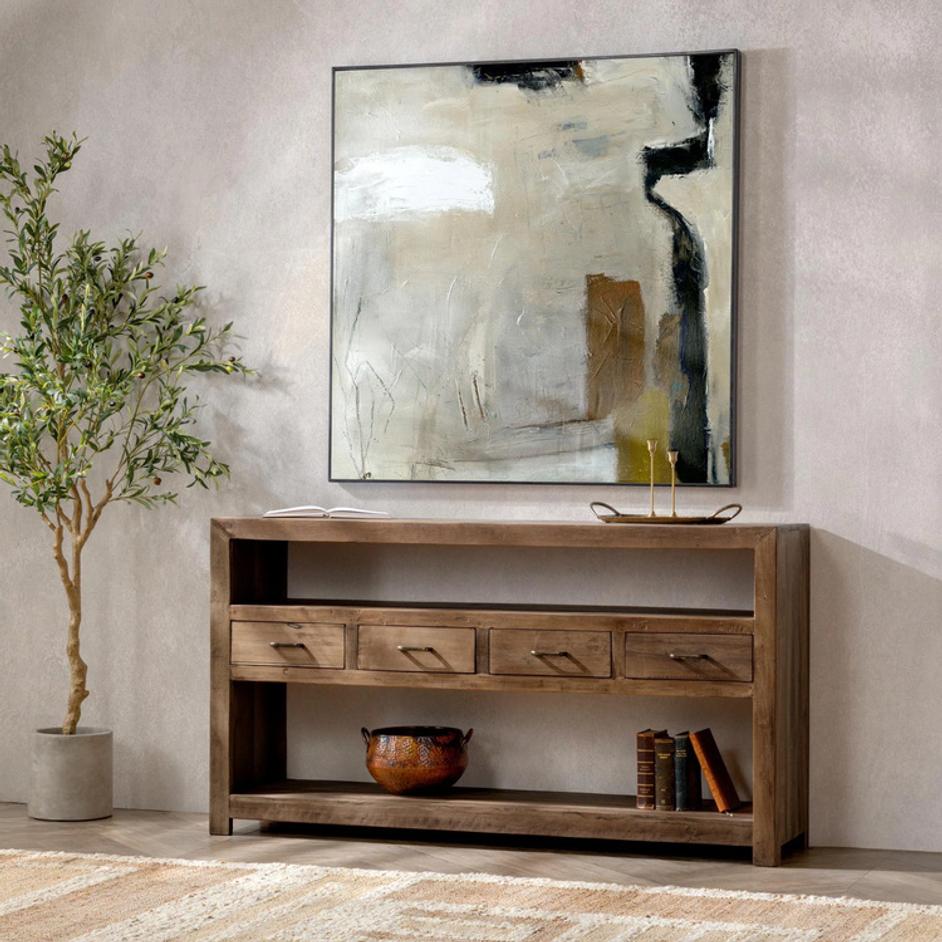 Mattai Reclaimed Wood 4Dwr Console by Classic Home