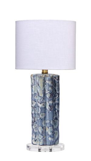 Flurry Ceramic Small Table Lamp with Linen Shade  by Jamie Young