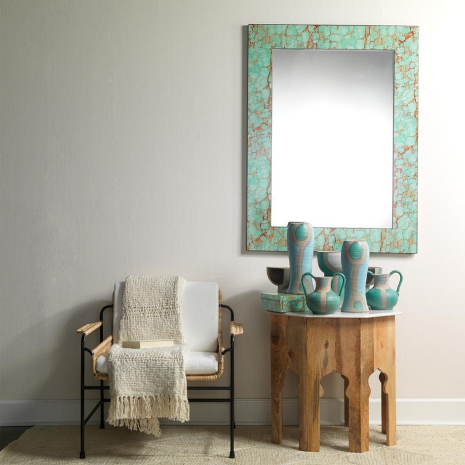 Blanche Ceramic Decorative Wide Vessel by Jamie Young