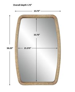 Tiki Rattan Mirror by Uttermost