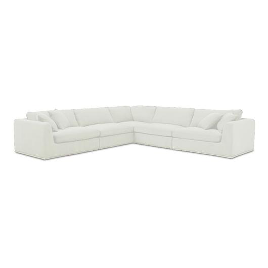 Rue Classic L Modular Sectional Off White by Moes Home