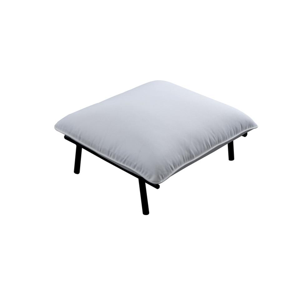 Morgan Outdoor Ottoman White by Moes Home