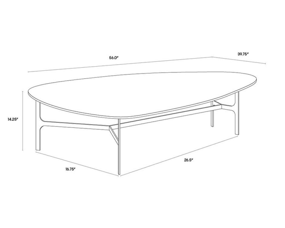 KIERNAN COFFEE TABLE by Sunpan