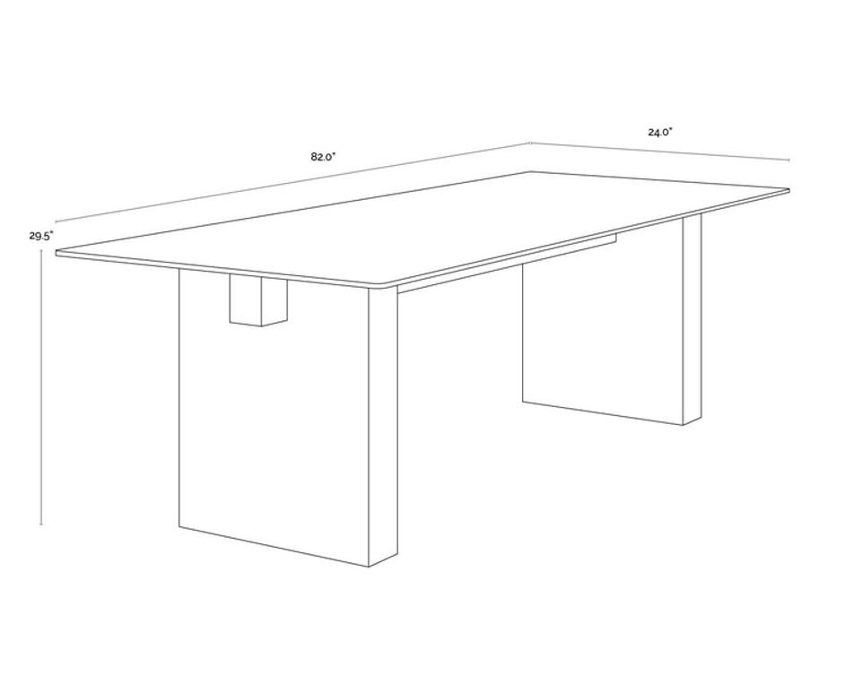 CALVOSA DINING TABLE BASE by Sunpan