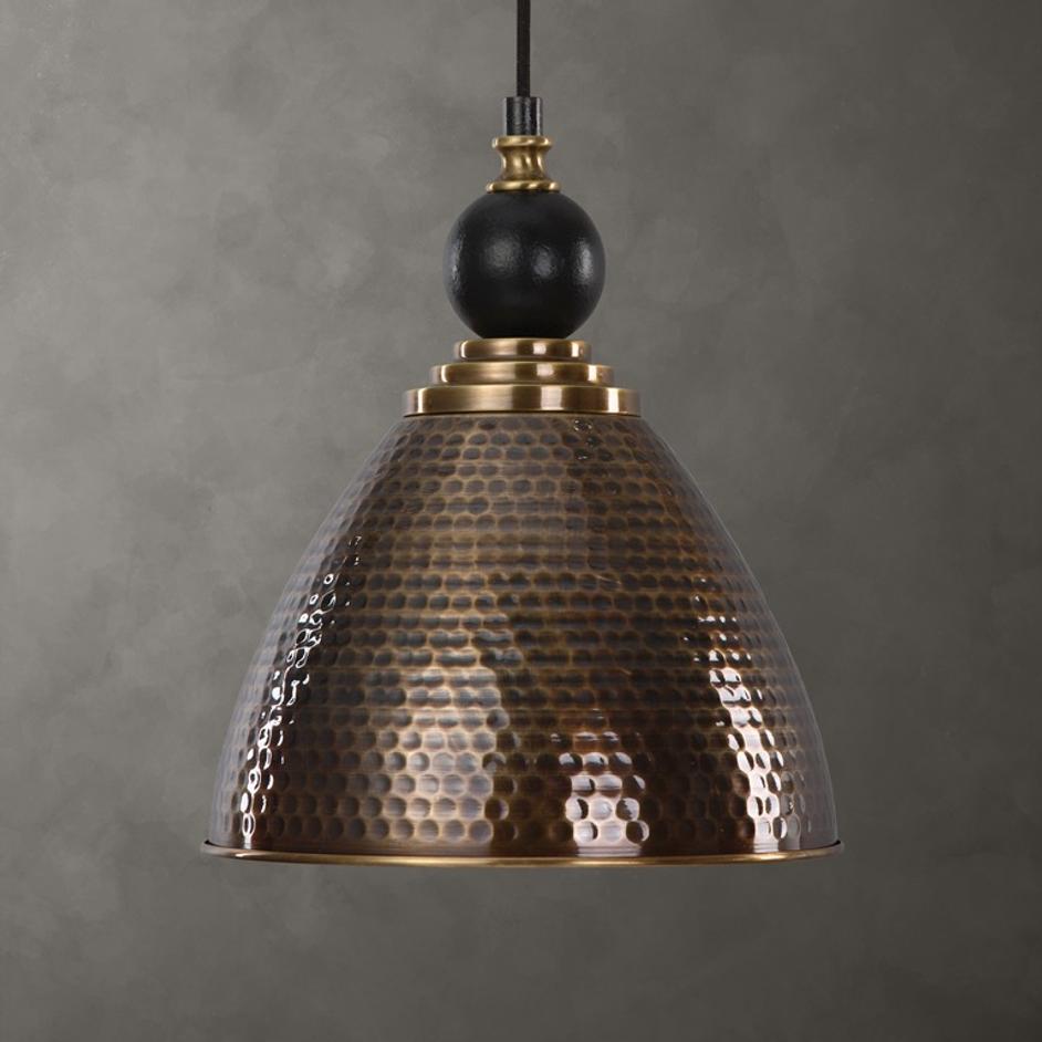 Adastra 1 Light Antique Brass Pendant by Uttermost