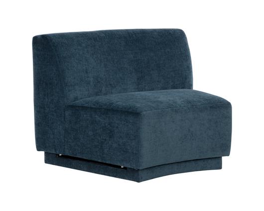 JACLYN MODULAR - ARMLESS CHAIR - DANNY DUSTY BLUE by Sunpan