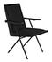 Henderson Sungkai/Mindi and Industrial Steel Chair in Charcoal Black with Black Cotton Fabric by Noir Furniture