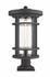 Jordan 1 Light Outdoor Pier Mounted Fixture in Oil Rubbed Bronze Finish by Z-Lite