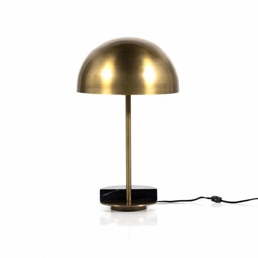 Zanda Table Lamp In Black Italian Marble by FOUR HANDS