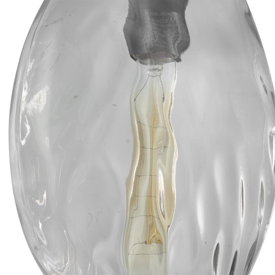 Campester 1 Light Watered Glass Mini Pendant by Uttermost