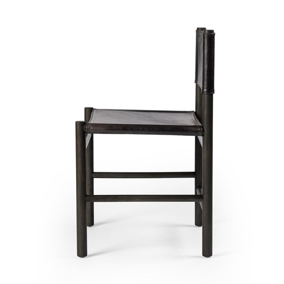 Kena Dining Chair In Charcoal Parawood by FOUR HANDS