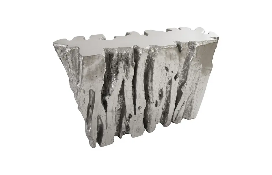 Freeform Console Table A, Silver Leaf by PHILLIPS COLLECTION