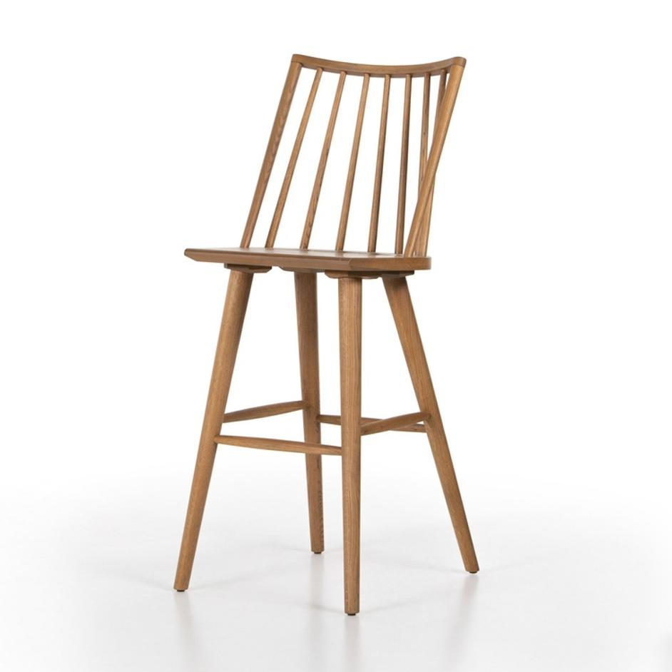 Lewis Windsor Bar + Counter Stool by Four Hands