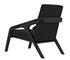Lamar Sungkai/Mindi Chair in Charcoal Black with Black Cotton Upholstery by Noir Furniture