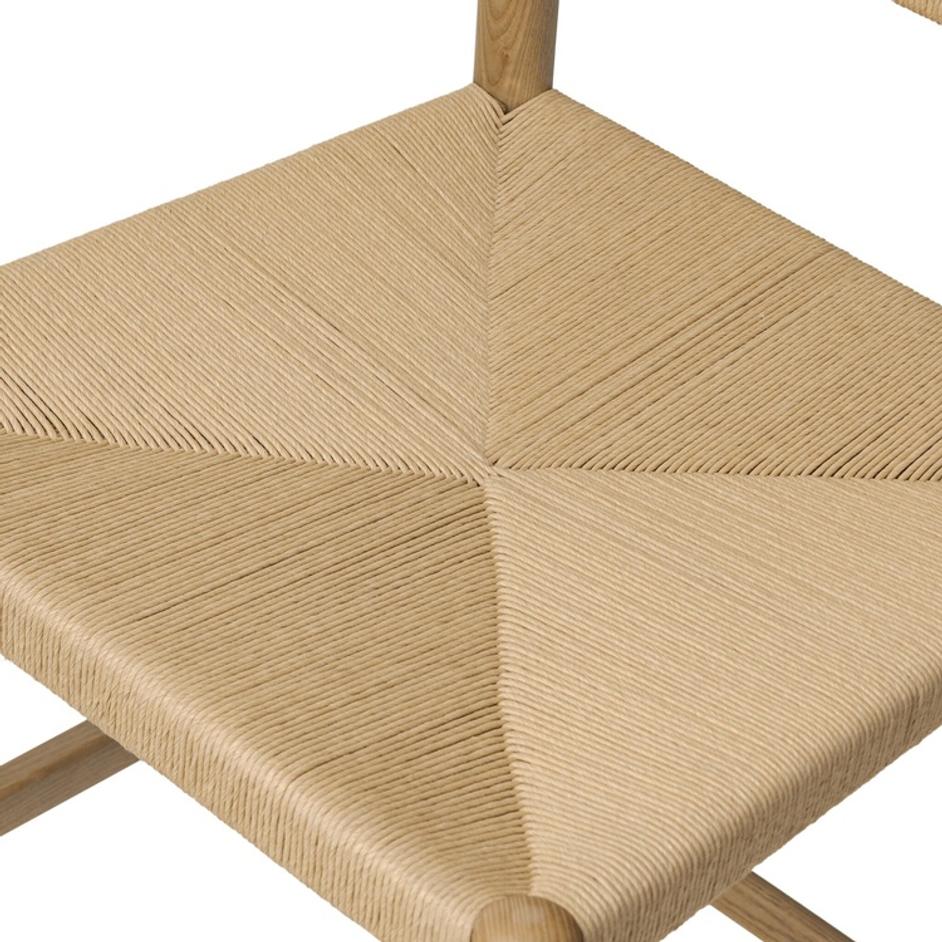 Dara Bar Stool In Toasted Ash And Natural Paper Cord by Four Hands