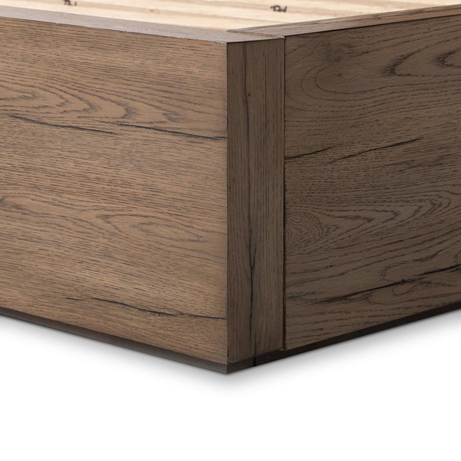 Leo King Bed in Rustic Grey by FOUR HANDS