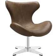Cleeton Lounge Chair In Brown by Modway Furniture