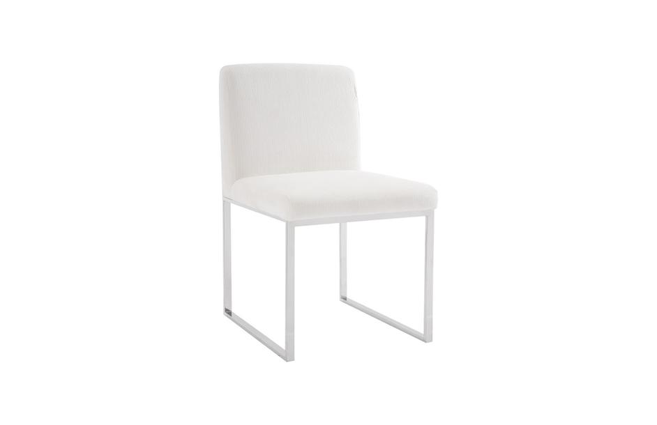 Frozen Dining Chair, Corduroy White by PHILLIPS COLLECTION