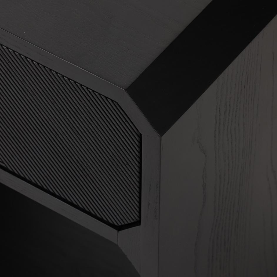 Caspian Nightstand in Black Ash Veneer by FOUR HANDS
