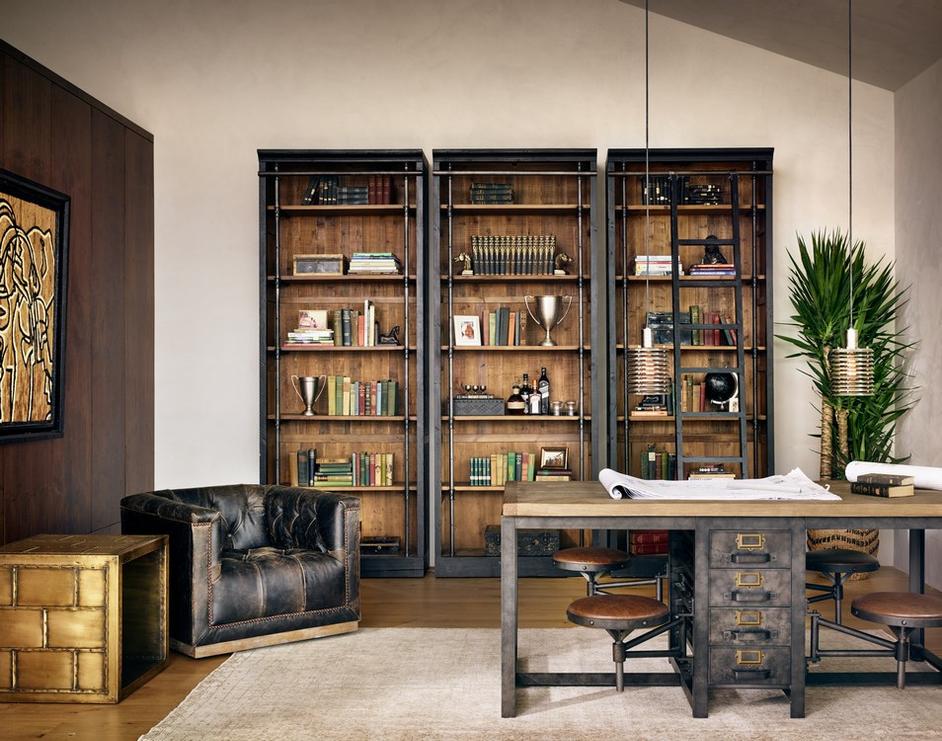Ivy Bookcase In Matte Black by FOUR HANDS