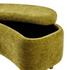 Leony Chenille Storage Bench, Seneca Olive  by New Pacific Direct