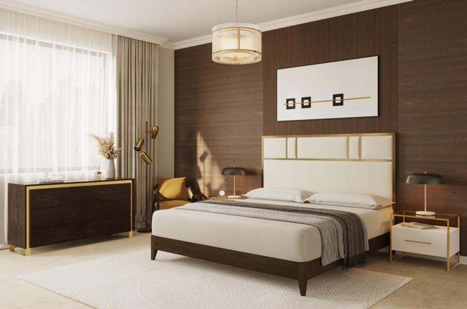 KORE CHANDELIER - SMALL - BRASS - CLEAR by Sunpan