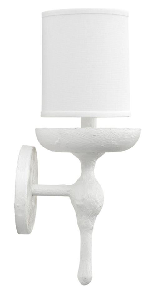 Concord Wall Sconce, White Plaster by Jamie Young
