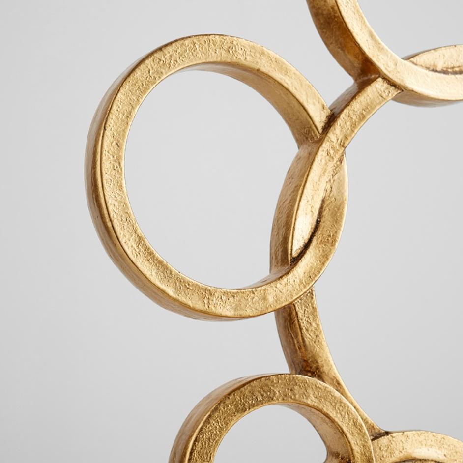 Cercles Table Lamp in Silver and Gold by Cyan Design