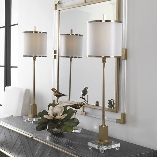 Villena Brass Buffet Lamp by Uttermost