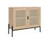 AVIDA SIDEBOARD - SMALL - BLACK - RUSTIC OAK/NATURAL by Sunpan