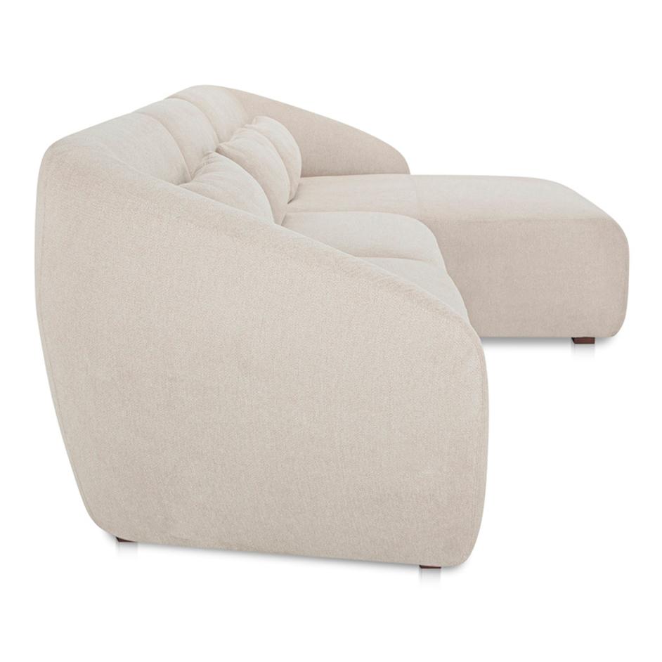 Amelia Lounge Modular Right Sectional Warm White by Moes Home