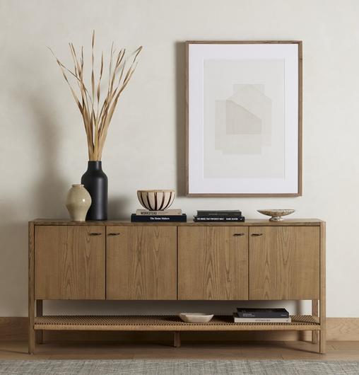 Zuma Sideboard In Dune Ash by FOUR HANDS