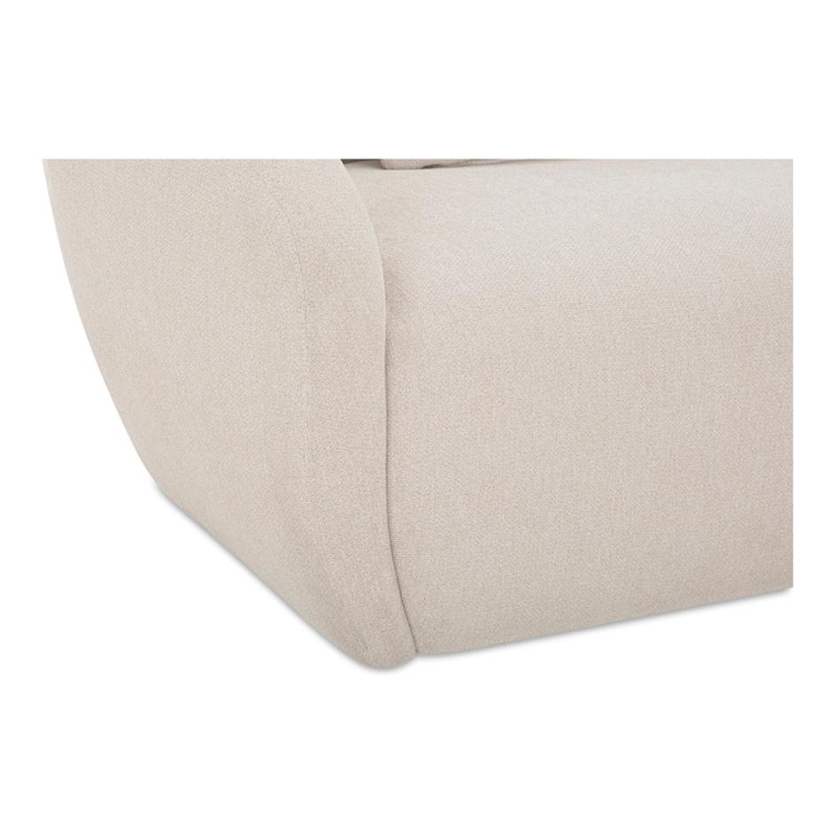 Amelia Nook Modular Right Sectional Warm White by Moes Home