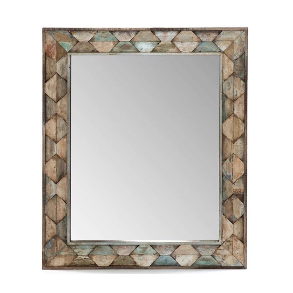 Ibiza Reclaimed Wood Mirror by Home Trends & Design