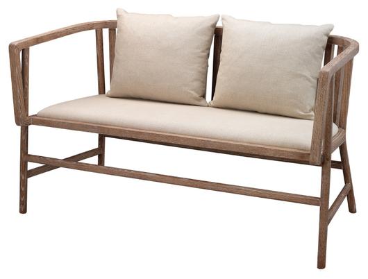 Grayson Wood Settee by Jamie Young