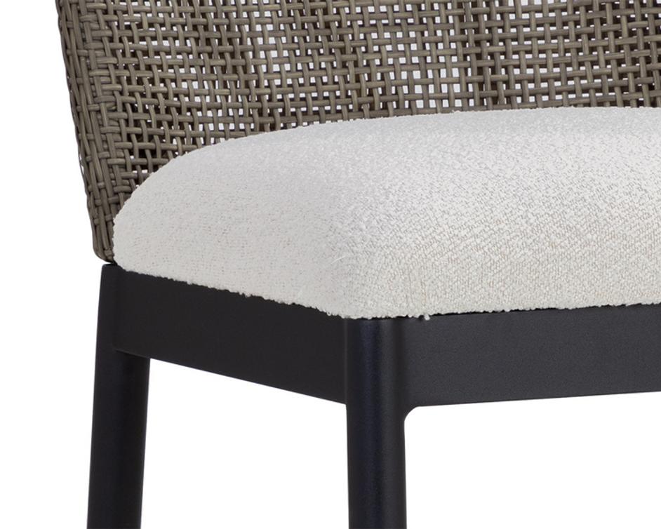 CALANDRI COUNTER STOOL - BLACK - LOUIS CREAM by Sunpan