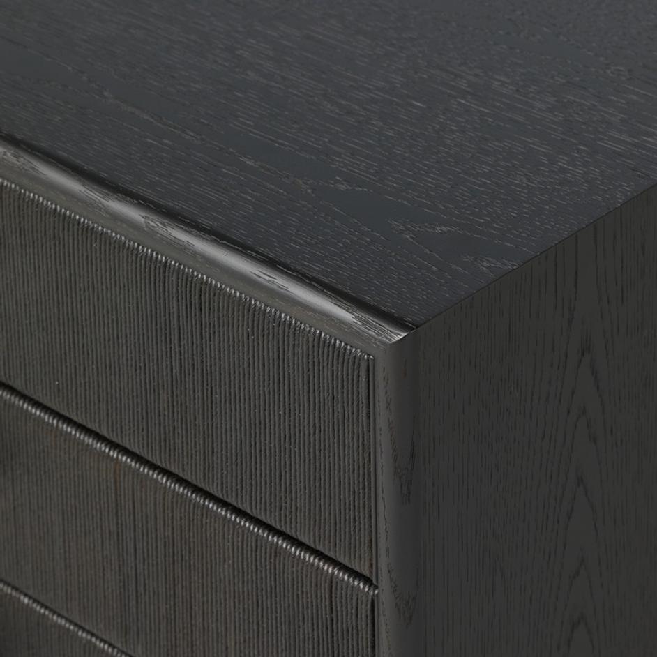 Rosenell Closed Nightstand - Black Oak Veneer by Four Hands