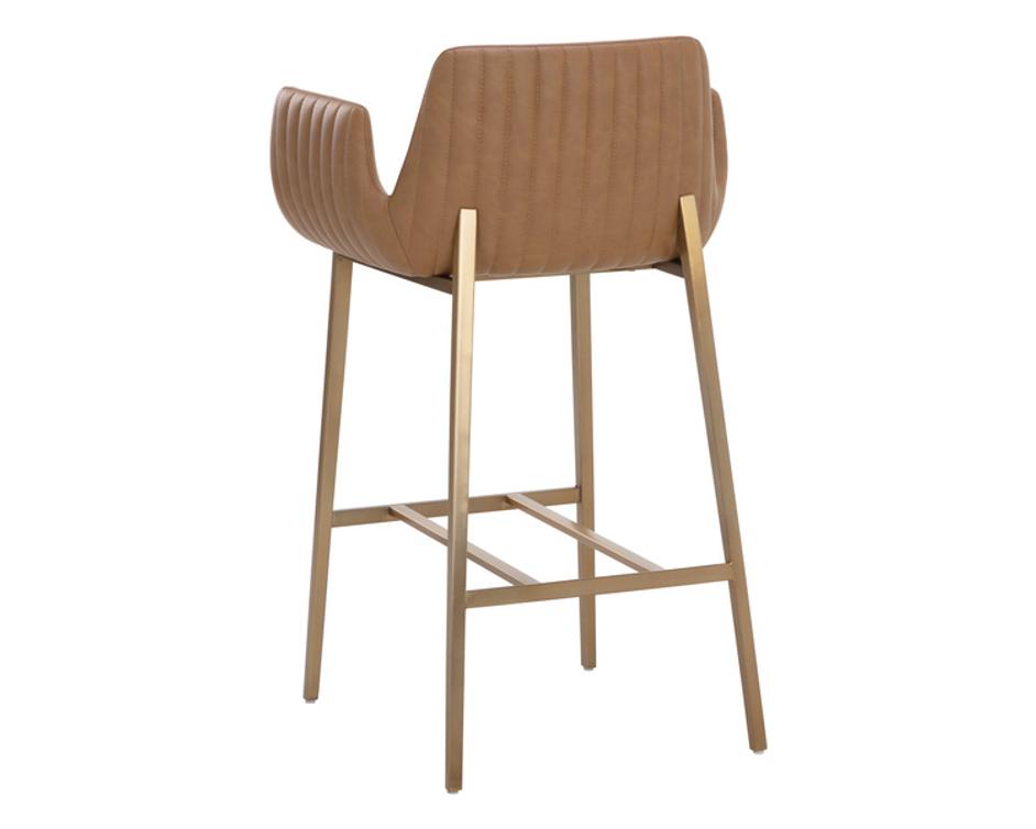 LUCANO BARSTOOL - MILLIKEN COGNAC by Sunpan
