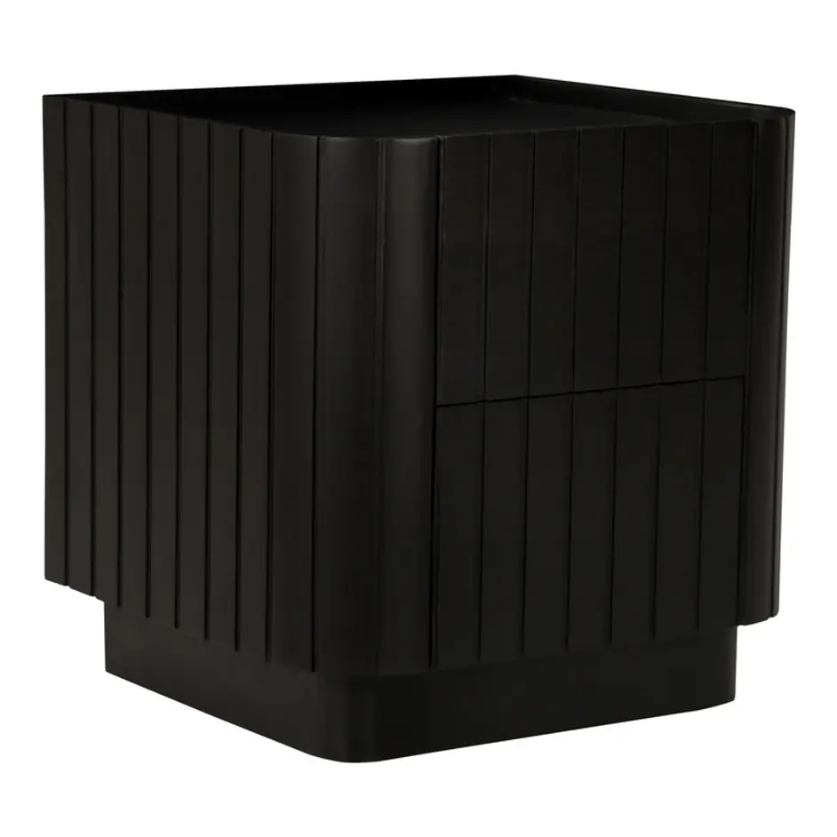 Povera Nightstand Black by Moes Home