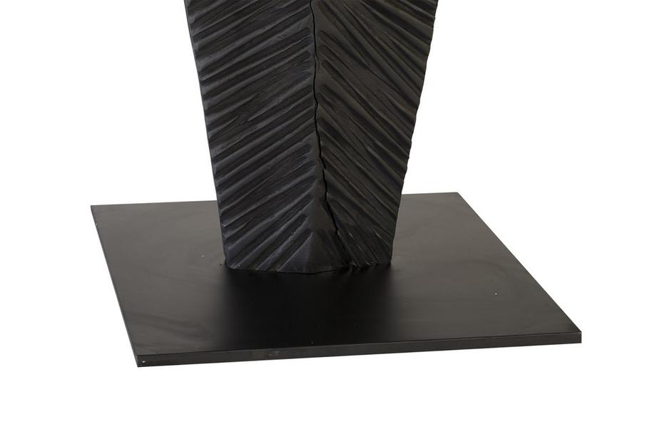  Carved Leaf on Stand, Burnt, Large by PHILLIPS COLLECTION